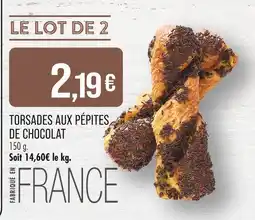 Match Torsades aux pépites de chocolat offre