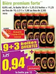 Norma Licorne - bière premium forte offre