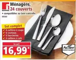 Norma Complet - ménagère, 24 couverts offre