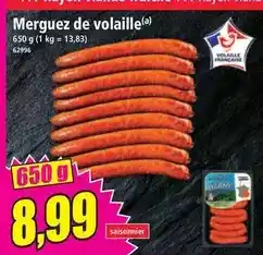 Norma Francaise - merguez de volaille offre