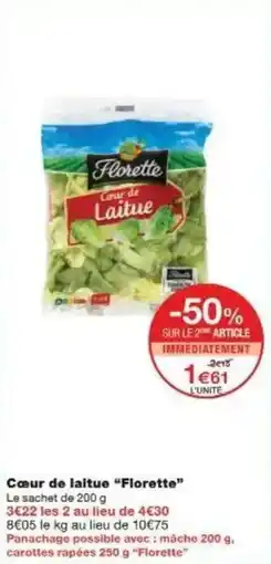 Monoprix Cœur de laltue florette offre