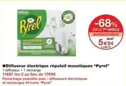 Monoprix Diffuseur électrique répulsif moustiques pyrel offre