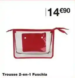 Monoprix Trousse 2-en-1 Fuschia offre