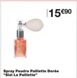 Monoprix Spray poudre paillette dorée sisi la paillette offre