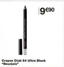 Monoprix Crayon club 54 ultra black bourjois offre