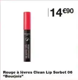 Monoprix Rouge à lèvres clean lip sorbet 06 bourjois offre