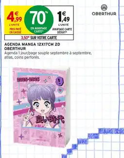 Intermarché Oberthur Agenda manga 12x17cm 2D offre