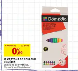 Intermarché DOMÉDIA 12 crayons de couleur offre