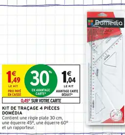 Intermarché DOMÉDIA Kit de traçage 4 pièces offre