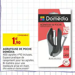 Intermarché Domédia Agrafeuse de poche offre