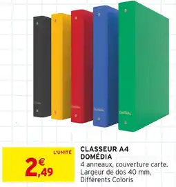 Intermarché DOMÉDIA Classeur A4 offre