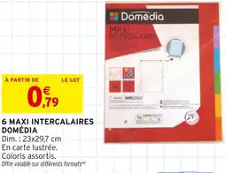 Intermarché DOMÉDIA 6 Maxi Intercalaires offre