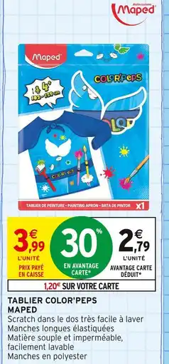 Intermarché MAPED Tablier color'peps offre