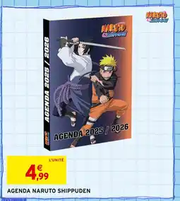 Intermarché Agenda Naruto Shippuden offre