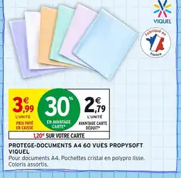 Intermarché VIQUEL Protège-documents A4 60 vues Propysoft offre