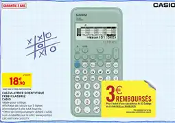 Intermarché CASIO Calculatrice scientifique fx92 + classwiz offre