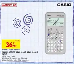 Intermarché CASIO Calculatrice graphique graphlight offre