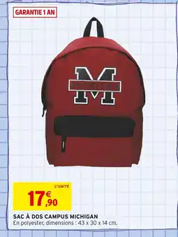 Intermarché Sac à dos Campus Michigan offre