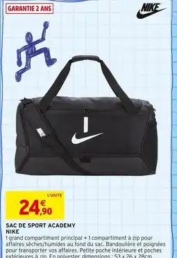 Intermarché NIKE Sac de sport Academy offre