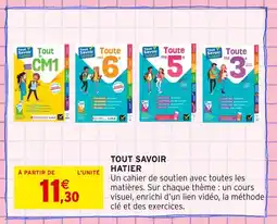 Intermarché HATIER TOUT SAVOIR offre