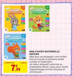 Intermarché NATHAN Mon cahier maternelle offre