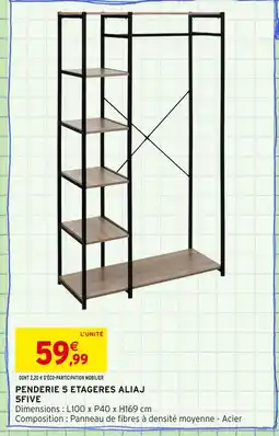 Intermarché Penderie 5 étageres Aliaj offre