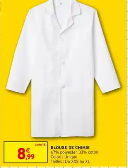 Intermarché Blouse de chimie offre