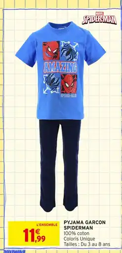 Intermarché MARVEL Pyjama garcon spiderman offre