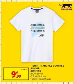 Intermarché AIRNESS T-shirt manches courtes junior offre