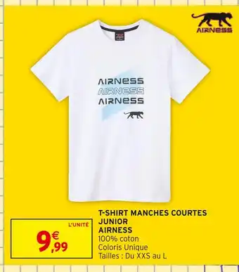 Intermarché AIRNESS T-shirt manches courtes junior offre