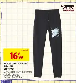 Intermarché Airness Pantalon jogging junior offre