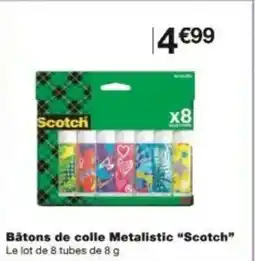 Monoprix Bâtons de colle metalistic scotch offre