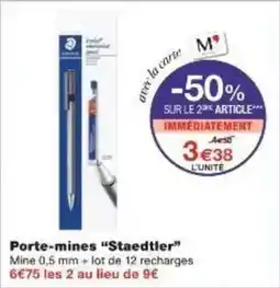 Monoprix Porte mines staedtler offre