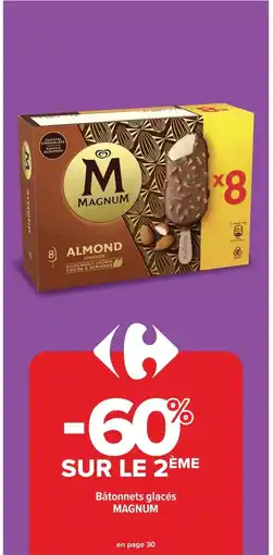 Carrefour Drive MAGNUM Bâtonnets glacés offre