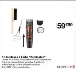 Monoprix Kit tondeuse à barbe remington offre