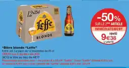 Monop' Bière blonde leffe offre