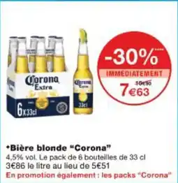 Monop' Bière blonde corona offre