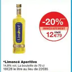 Monop' Limoncé aperitivo offre