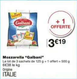 Monop' Mozzarella galbani offre