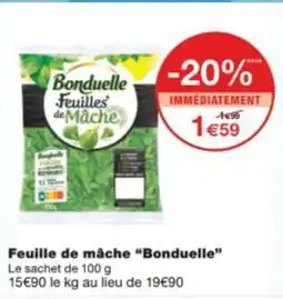 Monop' Feuille de mâche Bonduelle offre