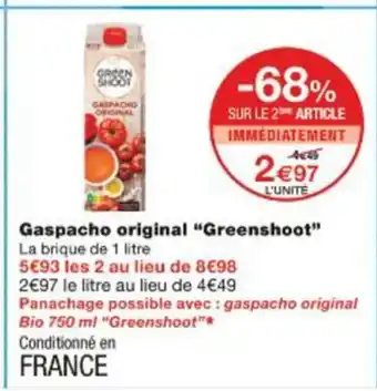 Monop' Gaspacho original greenshoot offre