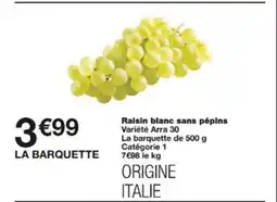 Monop' Raisin blanc sans pépins offre