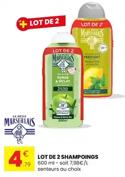 Stokomani LE PETIT MARSEILLAIS Lot de 2 shampoings offre
