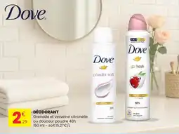 Stokomani DOVE Déodorant offre