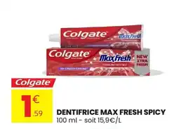 Stokomani COLGATE Dentifrice max fresh spicy offre