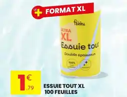 Stokomani Essuie tout xl 100 feuilles offre