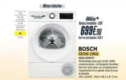Proxi Confort BOSCH Sèche-linge wqg1420dfr offre