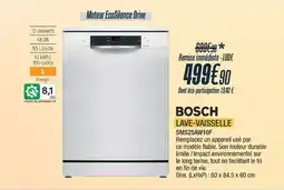 Proxi Confort BOSCH Lave-vaisselle sms25aw10f offre
