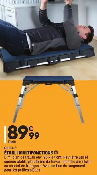 ALDI Établi multifonctions offre