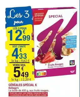 Carrefour Kellogg's - céréales special k offre